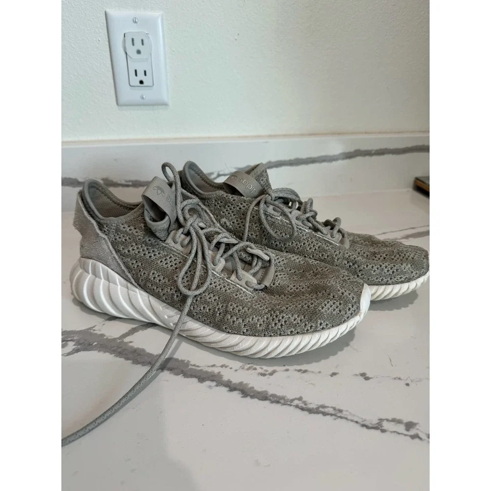 Adidas Men's Tubular Doom Sock Primeknit Tennis Shoes‎ Green Size 8.5